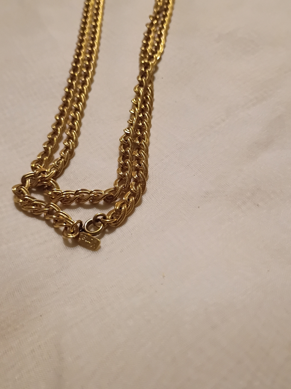 Monet Gold Tone Multi-Strand Rope Chain Necklace - Picture 4 of 7